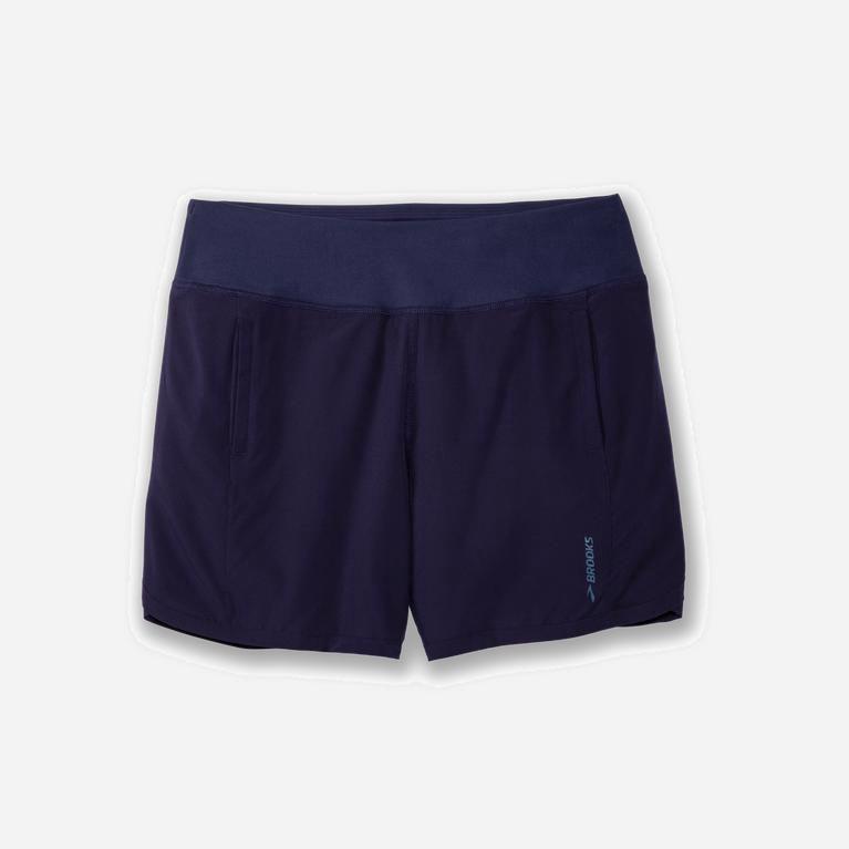 Brooks Chaser 7 Australia - Women's Running Shorts - Navy (847651-JRQ)